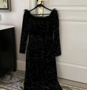 فستان ماكسي سهرة أنيق ترتر