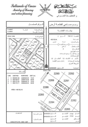 Residential Land for Sale in Muscat Amerat