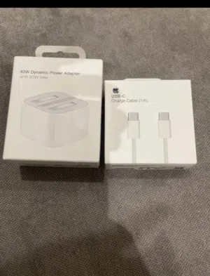 شاحن ايفون اصلي 40w وسلك اصلي