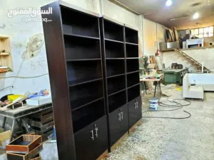 خزانة ملفات ارفف مع درفتين خشب شامل التوصيل عمان زرقاء