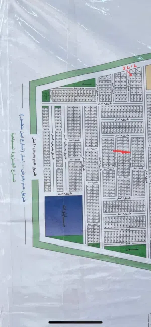 قطعة ارض 100m2 في التاجيات قرب الجسر الدوار