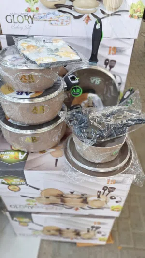 AR Non-Stick Marble Coating Cookware Set – Durable & Stylish Kitchen Pots and Pans