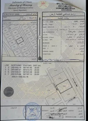 من المالك مباشرة ارضين شبك في سمائل السحاماه ب15000