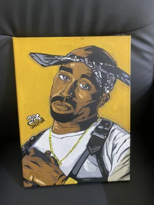 Tupac Shakur Drawing Handmade