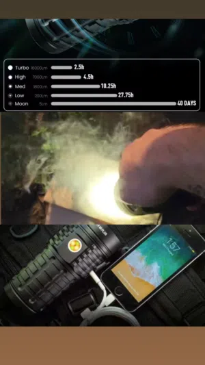 مصباح قوي جداsofirn Q8 plus