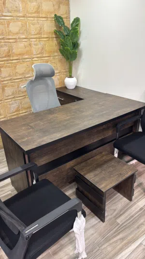 مكتب مدير فخم - قياس 160*70 سم مع جانبيه وطربيزه - عرض خاص لفتره محدودة - سعر ما بتكرر