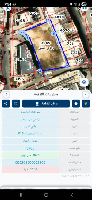 Commercial Land for Sale in Amman 7th Circle