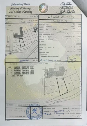 Residential Land for Sale in Al Dakhiliya Izki