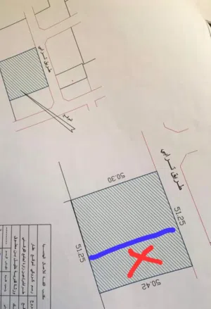 عدد (3) اراضي للبيع داخل مقسم سكني في عين زاره