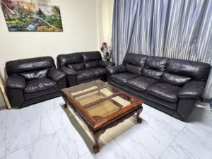 Leather Sofa 5 Seater (3+2+1) *Price Reduced *