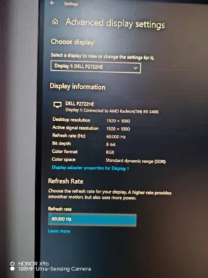شاشة DELL P2722HE مقاس 27 بوصة (Frameless) بحالة الزيرو للبيع