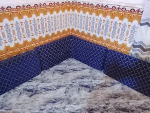جلسه ضهر كويتيه ضغط مع البردات مع الفرشه كامله 5×4