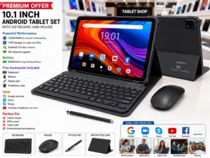 10.1” Android Tablet Set with Keyboard & Mouse – Special Offer Call / WhatsApp