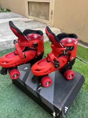 roller skates in red.