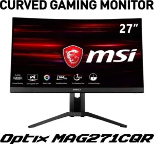شاشة  MSI mag271cqr العاب بجودة 2k منحنية