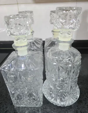 Glass decorative Decanters and Jug for sale