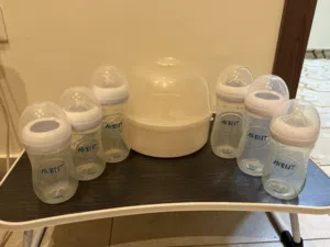 Philips avent bottles with sterilizer New condition very little used