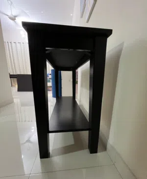 Used stylish black console/utility table in almost new condition