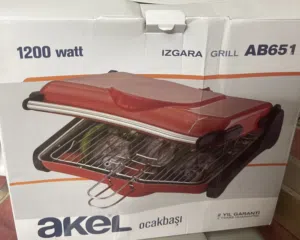 شواية كهربائية Akel تركي 1200 وات - جديدة تماماً بالكرتونة (لم تُستخدم)