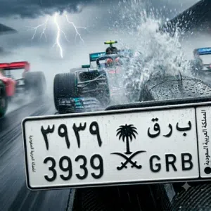 البيع مستعجل لوحة مميزة جدا برق وارقام تكرار ب ر ق