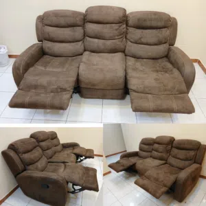 Recliner Sofa 3 seater right side working perfect Original price is 320 BD selling for 85 BD Very co
