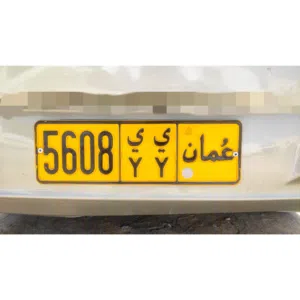 5608 YY     Special number plate.