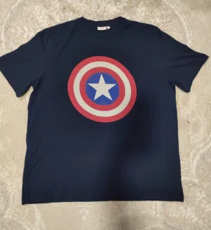 Official Marvel Avengers Captain America Shield Logo T-Shirt