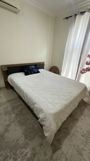 King bed with a mattress