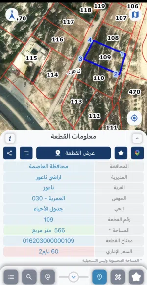 Residential Land for Sale in Amman Naour