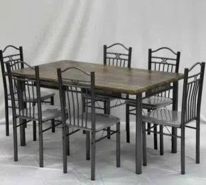 new best quality dinning table with 6 chairs available in low price  طاولة طعام 6كراسي موجود جديد