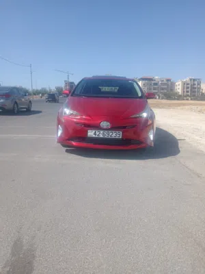 تويوتا بريوس 2018 خليجي خمري، هايبرد، مرخصة، صالون/سيدان، فحص ممتاز