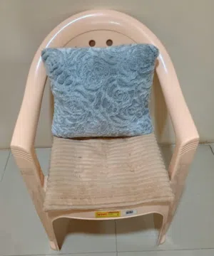 PLASTIC CHAIR with Cushions, USED but in "Excellent" condition like new - see pics, Urgent, Hurry-up