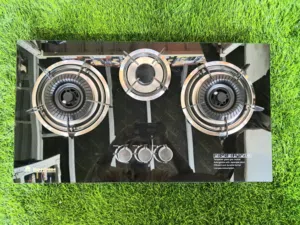 3-Burner Tempered Glass Gas Stove – Premium Heavy-Duty Kitchen Hob