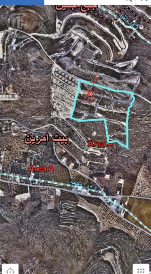 قطعة ارض عالية ومطلة