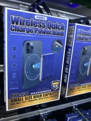 remax  wireless QUICK CHARGE  باوربانك ريماكس ماج سيڤ بقوة 5000 مل امبير POWER BANK