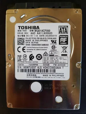 هارديسك لابتوب Toshiba HDD 500GB