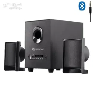 سماعات سبيكر خارجيه سلكي للكومبيوتر اصليه KISONLI TM-6000U 2.1 USB MULTIMEDIA SPEAKER