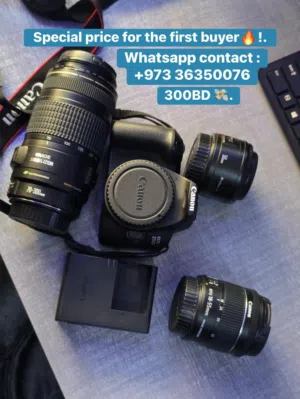 Camera canon 25D with accessories/ كاميرا كانون 250D مع اكسسوارات .