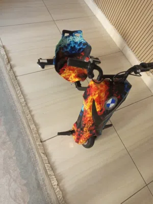 دراجة كهرباء للاطفال بحالة ممتازة بتتحمل وزن 90كغ