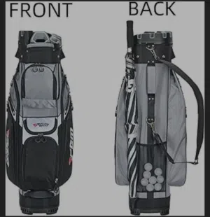 حقيبة غولف مخصصة للعربات (Cart Bag) تتميز بنظام تنظيم متطور لحماية المضارب. PGM Pro Golf Master