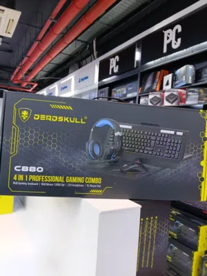 عرض مميز لعشاق الألعاب!  طقم ألعاب احترافي 4 في 1 من شركة DEADSKULL C880  من NS GAMER