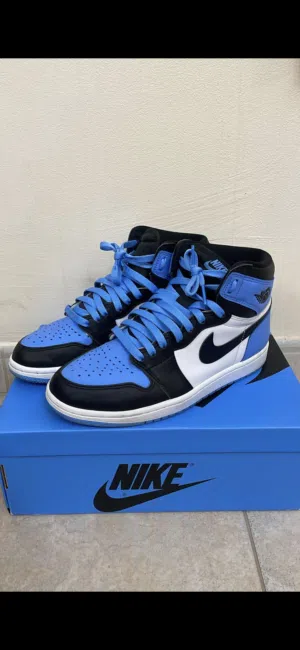 nike air jordan 1s pgs blue and black
