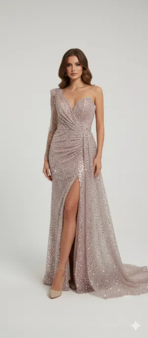 فستان زهري فخم