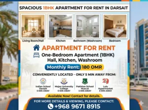 One-bedroom apartment for Rent in Darsait