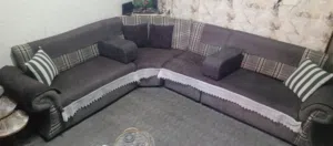طقم كورنر تفصيل مفروشات طيلوني شارع مكه خشب سويد سويدي سفنج ضغط عالي قشط امريكي قماش جاكار غطاء خار