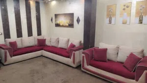 طقم كنب كورنر مميز خشب ممتاز للبيع