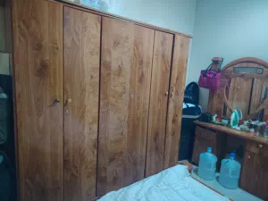 used bed, cabinet and dressing table and mirrow