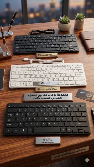 Mini Keyboard المدمج والعملي LINEIDEمتوفر باللونين الأبيض والأسود