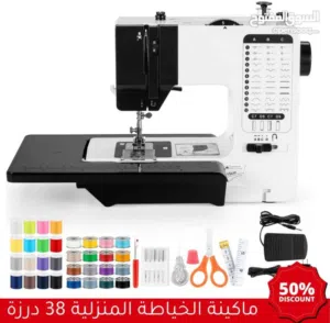 خصومــــــــــــــــــات  ماكينة الخياطة بـ 38 غرزة تخيل مشاريعك تتحول من مجرد قماش إلى تحف فنية مت