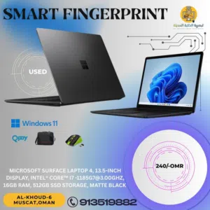 surface 4 laptop Core i7-1185G7@300Ghz,RAM 16GB, SSD 512GB, touch screen